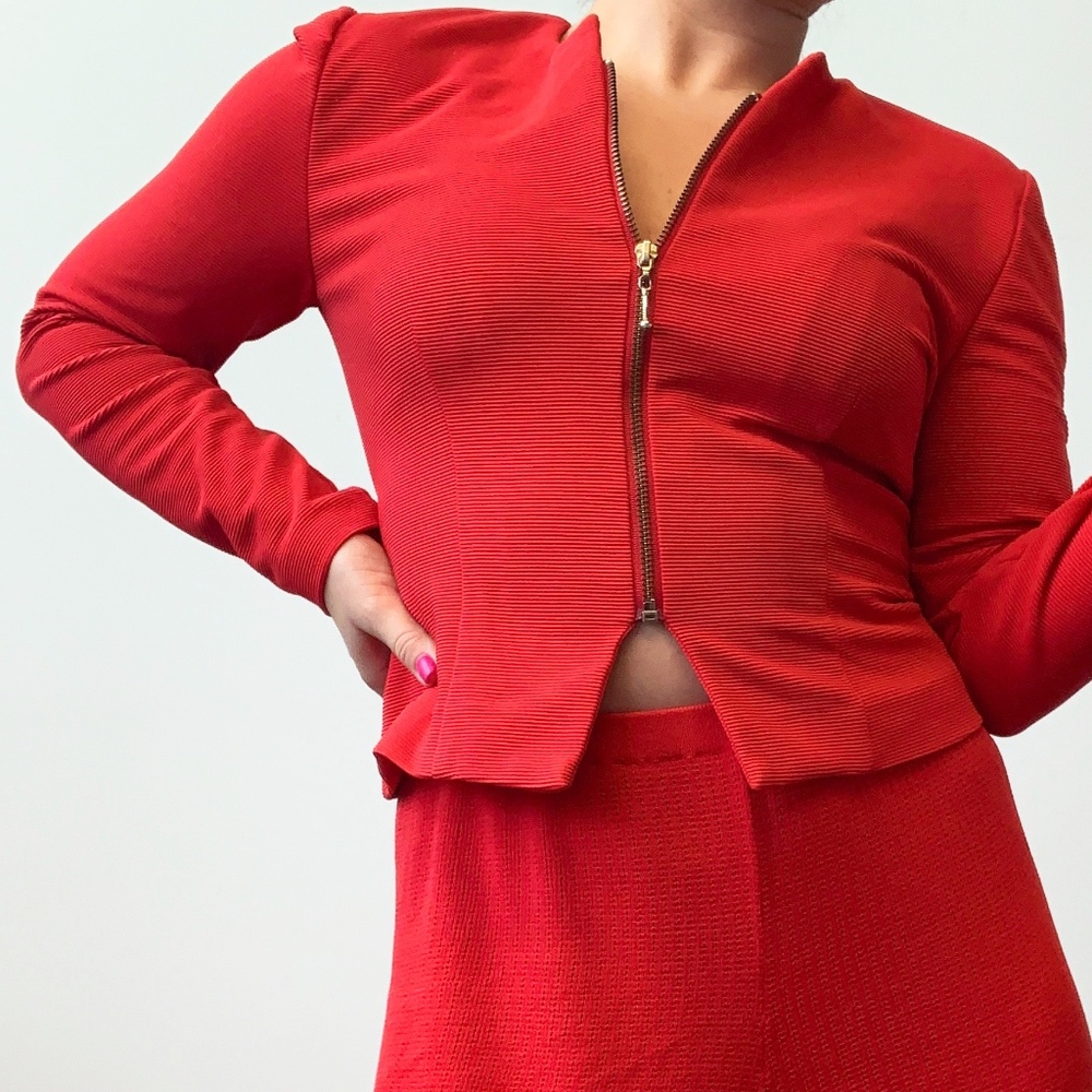 Vintage Taurus II Red Standout Jacket/Blouse